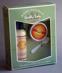 Earthly Body Body Double Set- 3oz Lotion & 3oz Body Massage Candle- Dreamsicle
