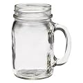 Golden Harvest Mason Jar Mug - w/Handle - 16 oz - Pack of 6