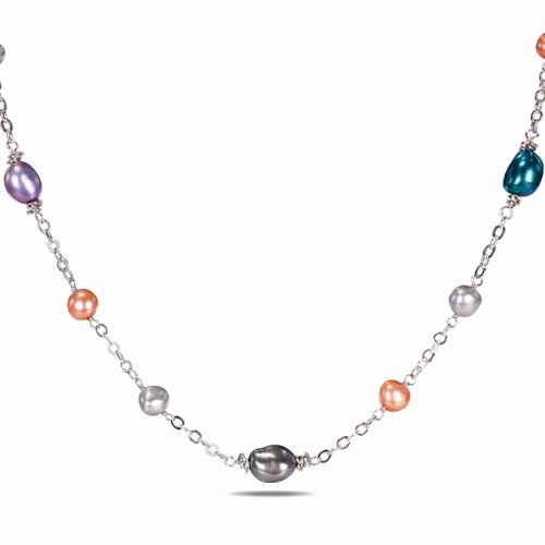 White Brass Freshwater Multi-colored (18 in)