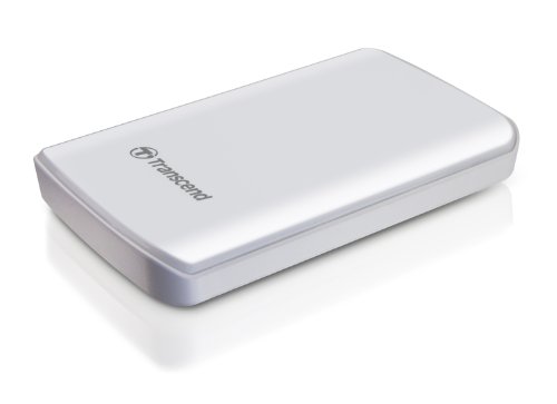 Transcend 500 GB 2.5-Inch USB 2.0 Portable External Hard Drive for Mac and PC (Pearl White)