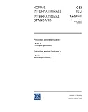 IEC 62305-1 Ed. 1.0 b:2006, Protection against lightning - Part 1: General principles
