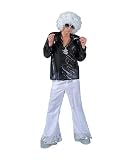 Mens Silver Stardust Disco Pants with Se