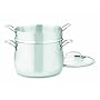 Cuisinart Contour Stainless 6 Quart 3 Piece Pasta Pot with Cover