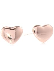 Girls 14k Gold High Polish Heart Stud Earrings