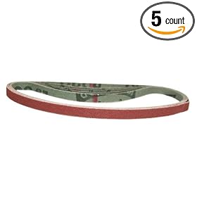 Polishing Stick Replacement Belts 6 Length x 1 4 Wide 120 Coarse Grit (Pack of 5) by Small Parts