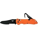 Benchmade 915 SBK ORG Triage Serrated Folding Knife