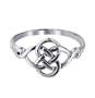 Celtic Knot Band Polished Sterling Silver Ring