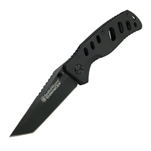 Smith and Wesson CK10HB Extreme Ops Liner Lock Tanto Knife, Black by 