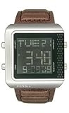 Fossil Men's Digital World Time Strap watch #JR1007