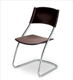 Cobra Leather Chair - Black And Chrome Set of 4