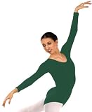 Long Sleeve Adult Leotard Hunter/Medium
