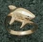Shark Ladies' Ring Size 6 1/2 - 14KT Gold Jewelry