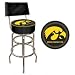 University of Iowa Padded Bar Stool with Back - Game Room Products > Pub Stools > NCAA - Colleges