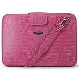 Mobile Edge MEPFCX-L Faux Croc Portfolio Pink