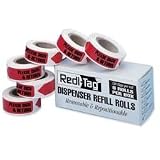 Redi-Tag 91037 Please sign  return red arrow flag dispenser refill, 6 120-flag rolls/box