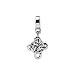 Celtic Cross Dangle Charm in Sterling Silver for Pandora, Kera and other 3mm Bracelets
