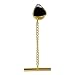 Black Coral Tie Tack with Diamond in 14K Yellow Gold