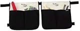 Bracken Creek Double Pouch Waist Apron, Black