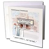 Londons Times Miscellaneous Funny Cartoons - Texas Chainsaw Massacre Informal Reviews - Greeting Cards-12 Greeting Cards with envelopes