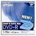 TDK Snap N' Save - 10 x DVD-R - 4.7 GB 16x - blue - storage case - storage media