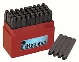 36 Piece 1/8 Letter Number Stamping Set