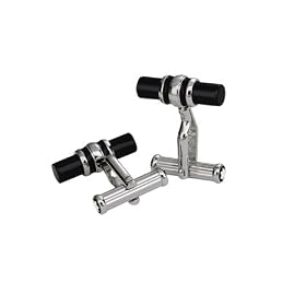 Mont Blanc Platinum-plated Cufflinks with Black Onyx Bar