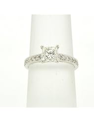 14K White Gold Color Enhanced Diamond Ring