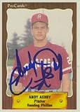 Andy Ashby, Reading Phillies - Phillies Affiliate Autographed Card