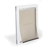 PetSafe Freedom Aluminum Pet Door, White, Large