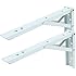 2 Pcs 90 Degree Spring Loaded Folding Support Shelf Bracket 10" Length