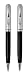 Cross Athens Blck Lacquer & Chrome Ballpoint and .07mm Pencil Set, Black (AT0261GC-4)