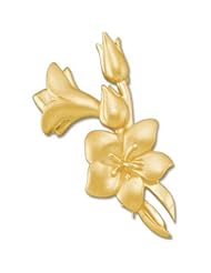 14k Yellow-Gold Metal Fashion Brooch by US Gems