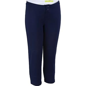 Worth Girls' Softball Pant, Navy, M