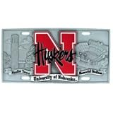 Nebraska Cornhuskers - 3D License Plate