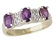 Amethyst and Diamond Royal Ring