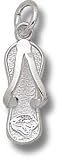 Jacksonville Jaguars Solid Sterling Silver Jaguar Head Flip Flop 1'' Pendant