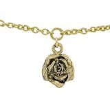 14k Gold Plated Belly Button Chain with Flower Charm