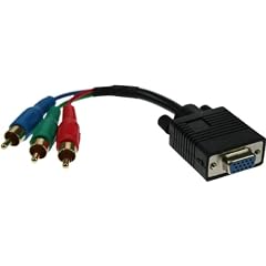 VGA RGB Adapter Kabel Buchse an 3x Cinch St - Adapter