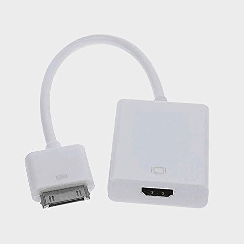 Oumeijia Apple 30 Pin to HDMI device Male to Female Adapter converter Cable for Apple iPad 2 3 iPhone 4 4s iPod White