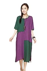 Slit Cotton/Linen Summer 2015  Dress