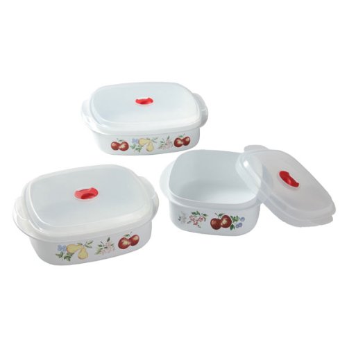 Reston Lloyd Corelle Coordinates Microwave Cookware Set, Chutney