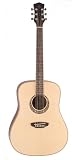Luna Muse Dreadnought Cutaway Acoustic Guitar, Lacewood