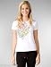 One Life 2 Live Tee Shirt Short Sleeve Foil/Rhinestones in White