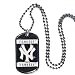 Expertly Crafted New York Yankees Tag Necklace Hand Enameled Finish W/ Chrome Accents