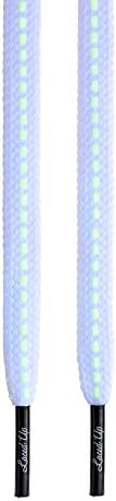Laced Up Laces Glow in the Dark Adult &amp; Kids Shoelaces (White, 54)