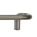 Umbra Twilight Room-Darkening Drapery Rod for Window, 48 to 88-Inch, Matte Nickel