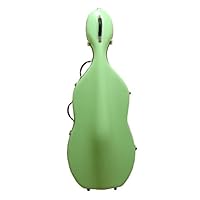 Tonareli Fiberglass Cello Case w/ Wheels - Lime