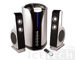 iceTech Echo A-690 - 2.1-channel PC multimedia speaker system - 55 Watt (total) - black, silver