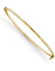 14k Yellow gold Leslies Polished Hinged Bangle