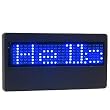 Programmable Scrolling Blue LED Name Tag with Build In Re-Chargeable Battery & AC Charger